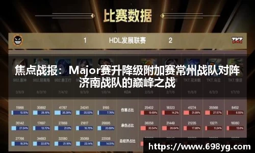 焦点战报：Major赛升降级附加赛常州战队对阵济南战队的巅峰之战